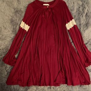 Maroon Tunic Dress